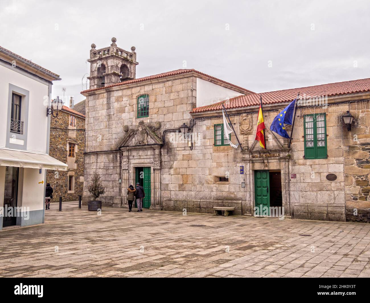 Melide City Council. La Coruña. Galicia. Spain. Stock Photo