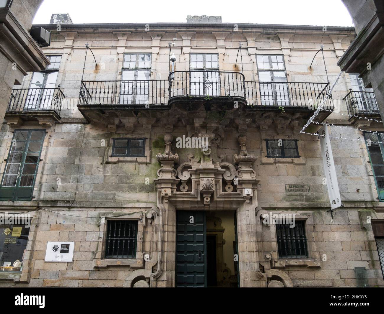 Casa del Deán (pilgrim's office). Santiago de Compostela. La Coruna. Galicia. Spain. Stock Photo