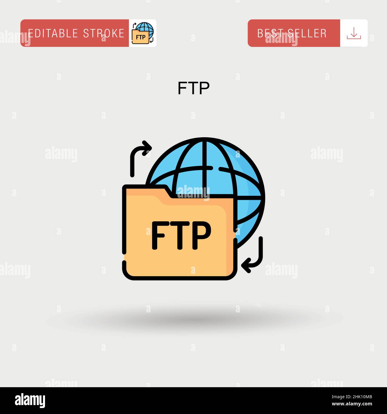 Ftp Simple vector icon Stock Vector Image & Art - Alamy
