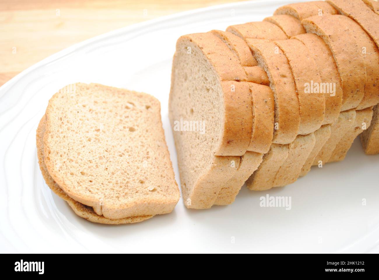 Healthy Keto Friendly Wheat Multi Seed Bread Stock Photo