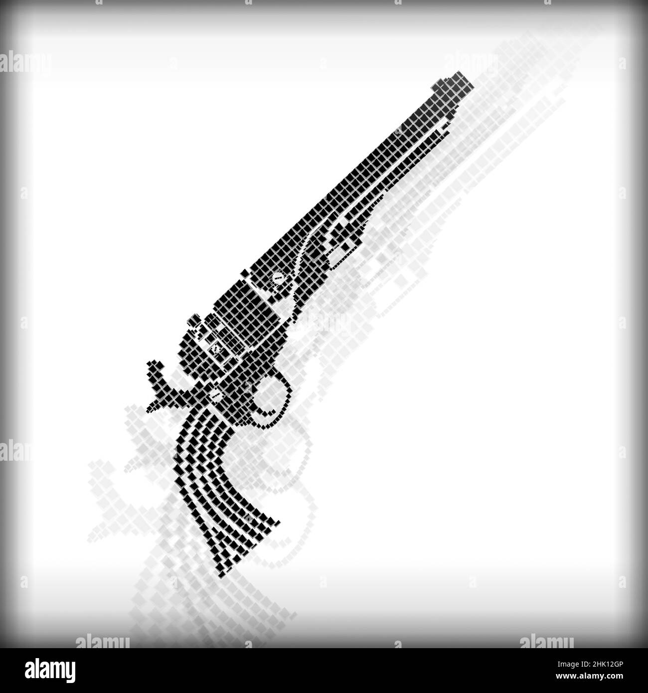 Black and white retro style creative illustration Stock Photo - Alamy