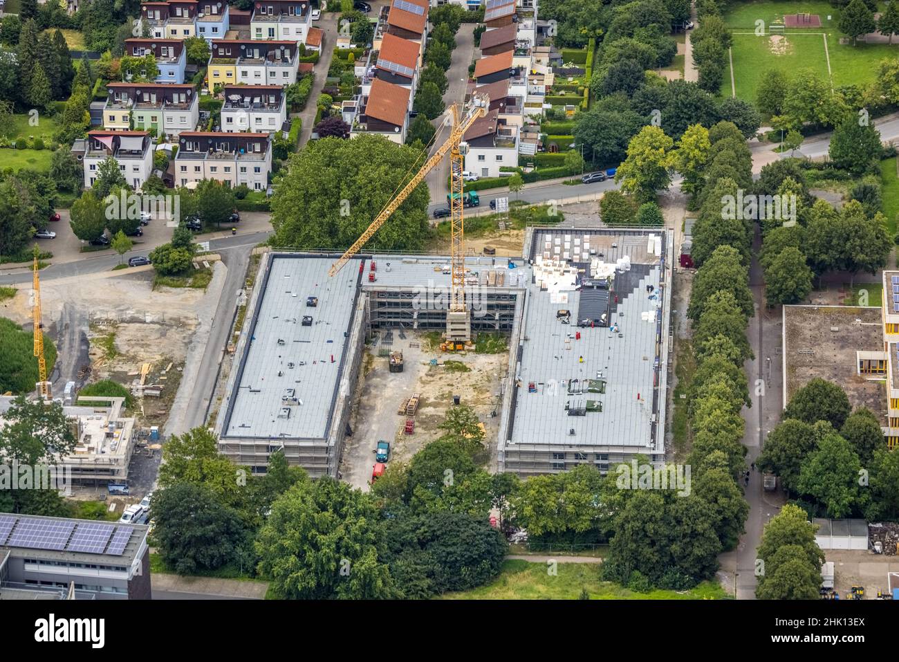 New building kindergarten rasselbande ii dobelner strasse hi-res stock