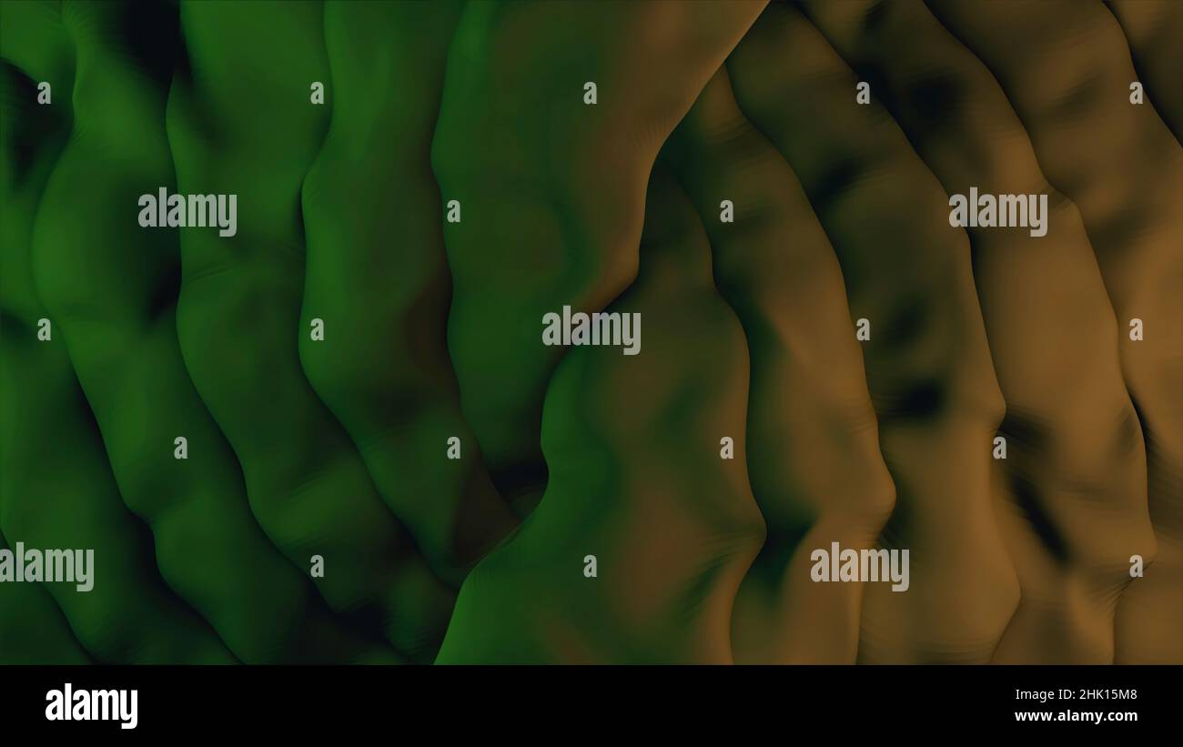 Abstract animation of moving living folds. Animation. Computer crafting ...