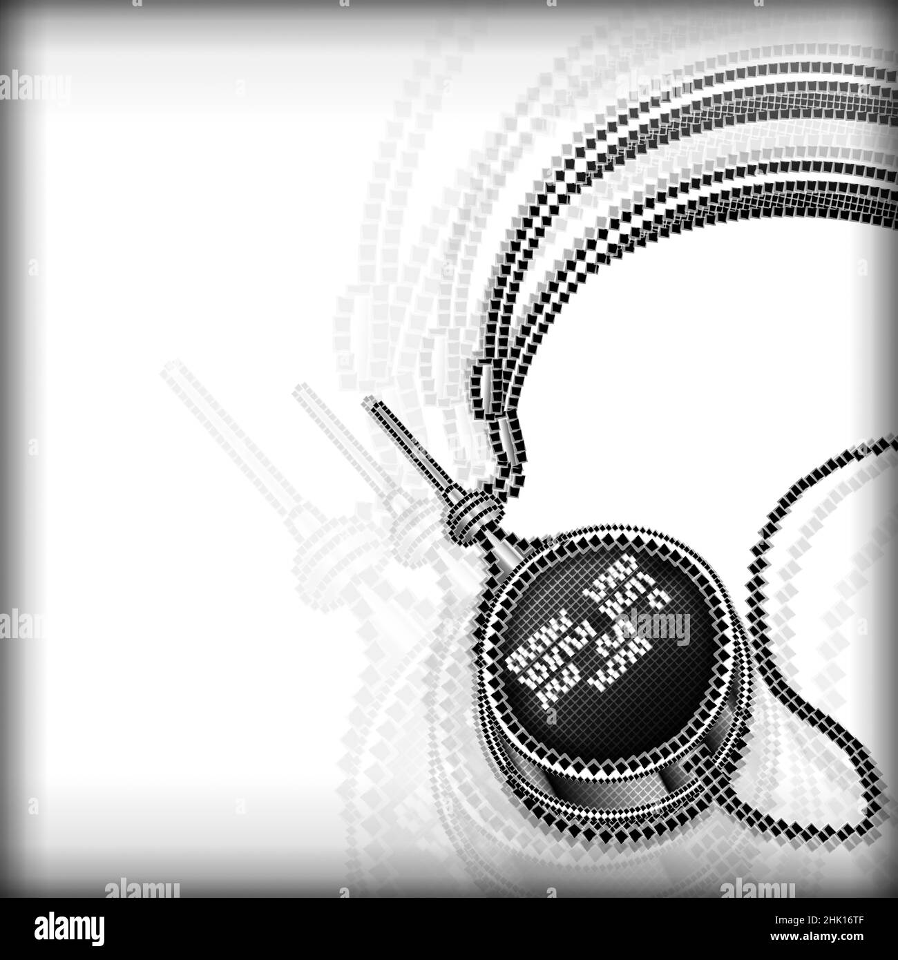 Black and white retro style creative illustration Stock Photo - Alamy