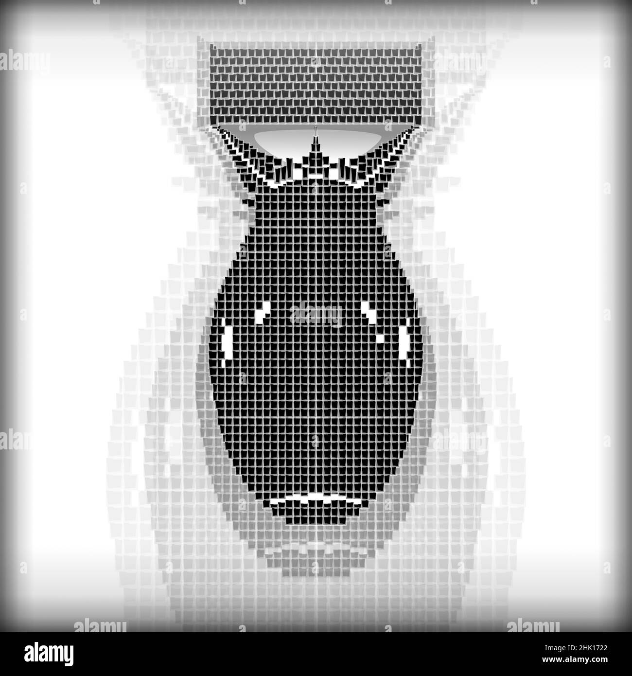 Black and white retro style creative illustration Stock Photo - Alamy