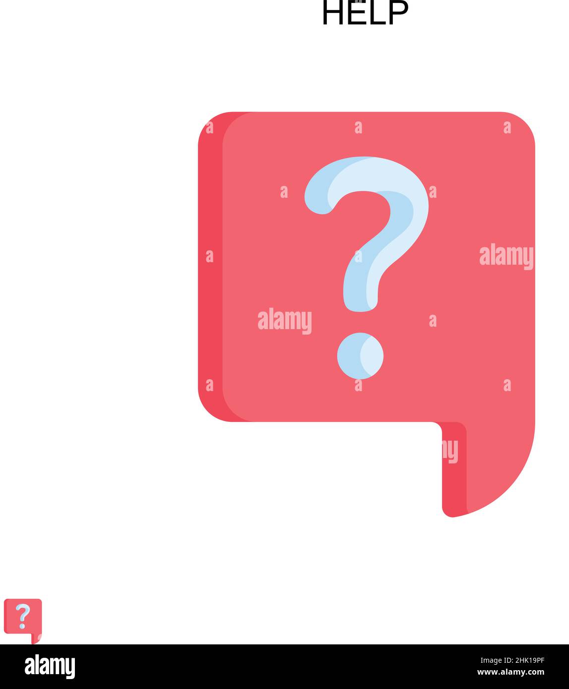 Help Simple vector icon. Illustration symbol design template for web ...