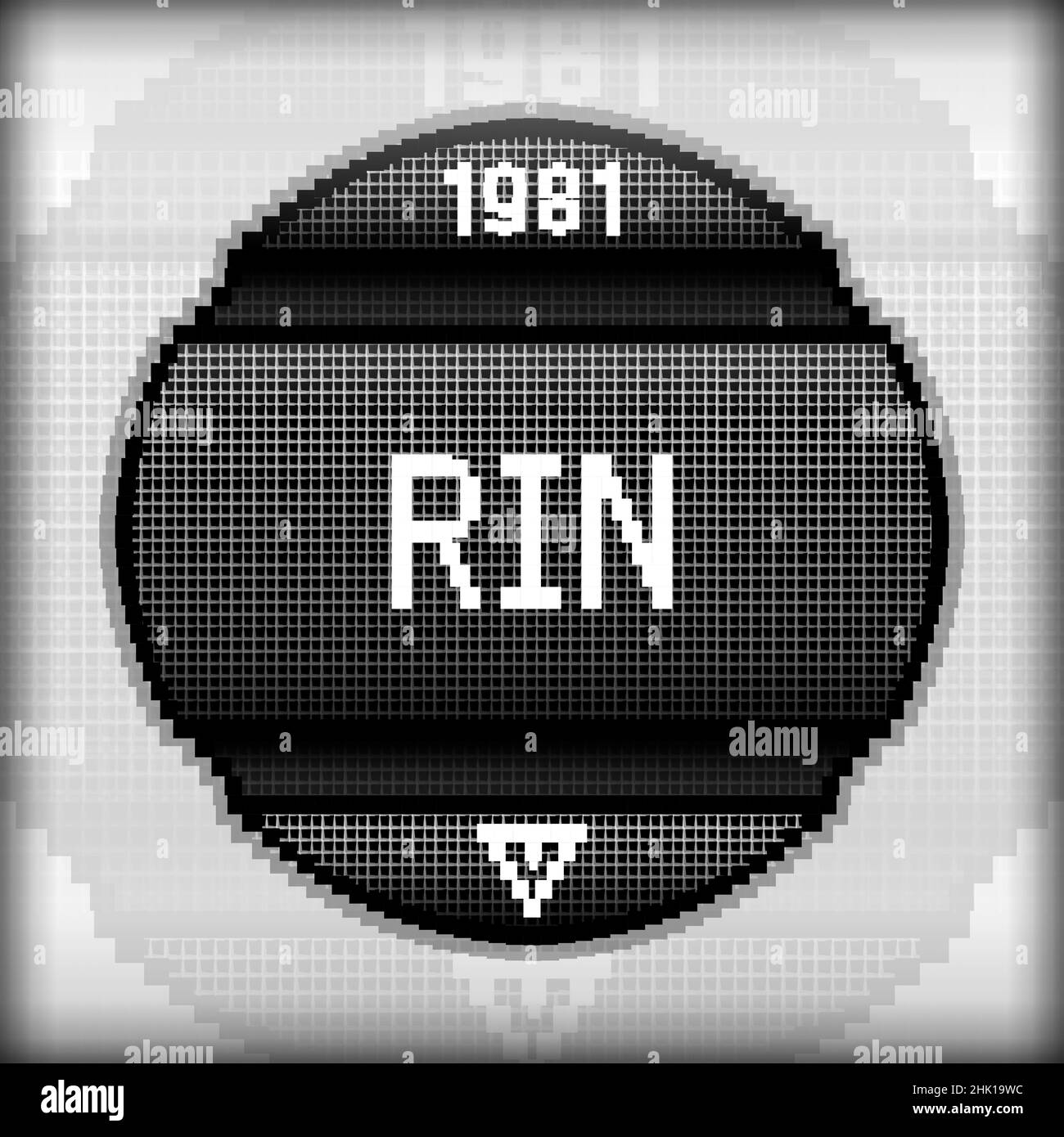 Black and white retro style creative illustration Stock Photo - Alamy
