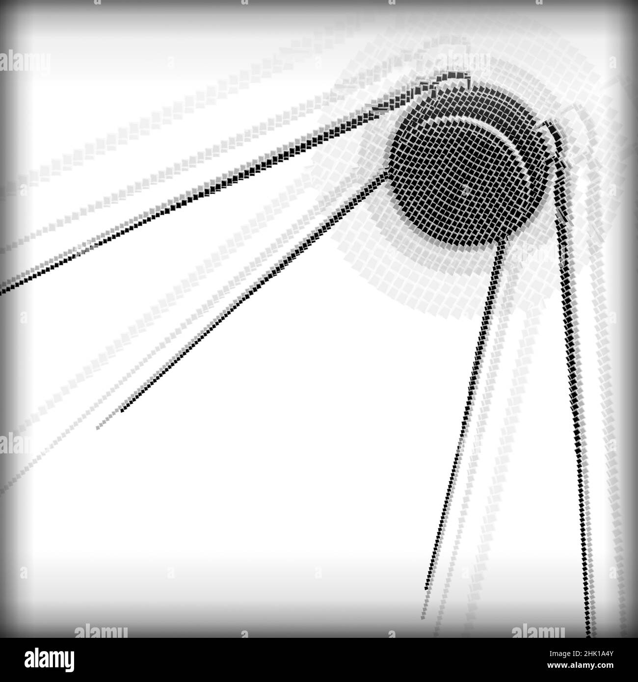 Black and white retro style creative illustration Stock Photo - Alamy