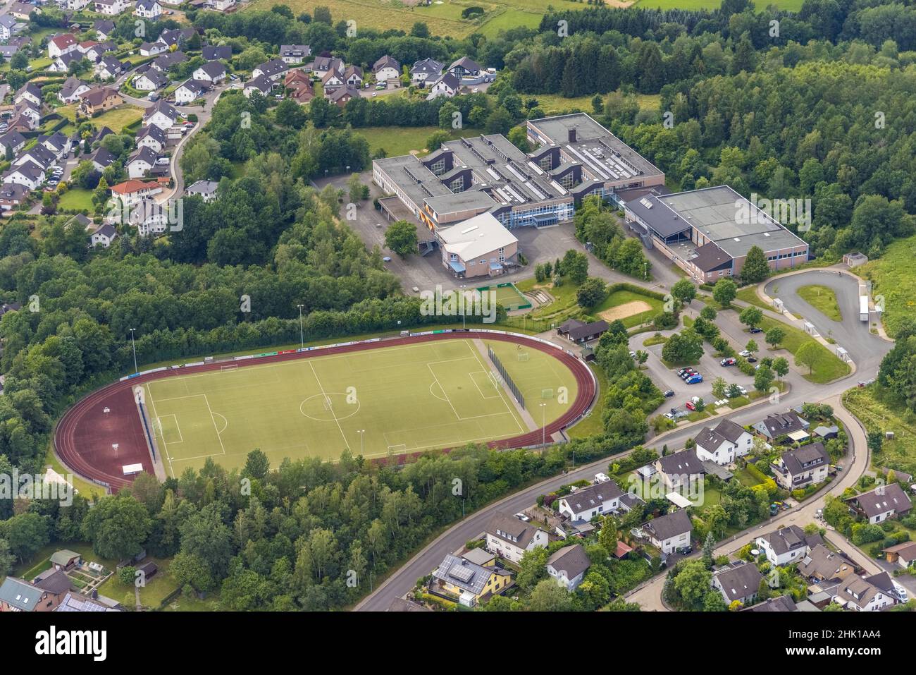 Wenden comprehensive school and sports field hires stock photography