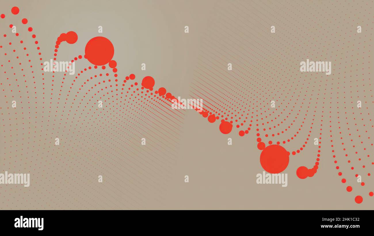 Abstract beautiful geometric background with moving dots. Plexus ...
