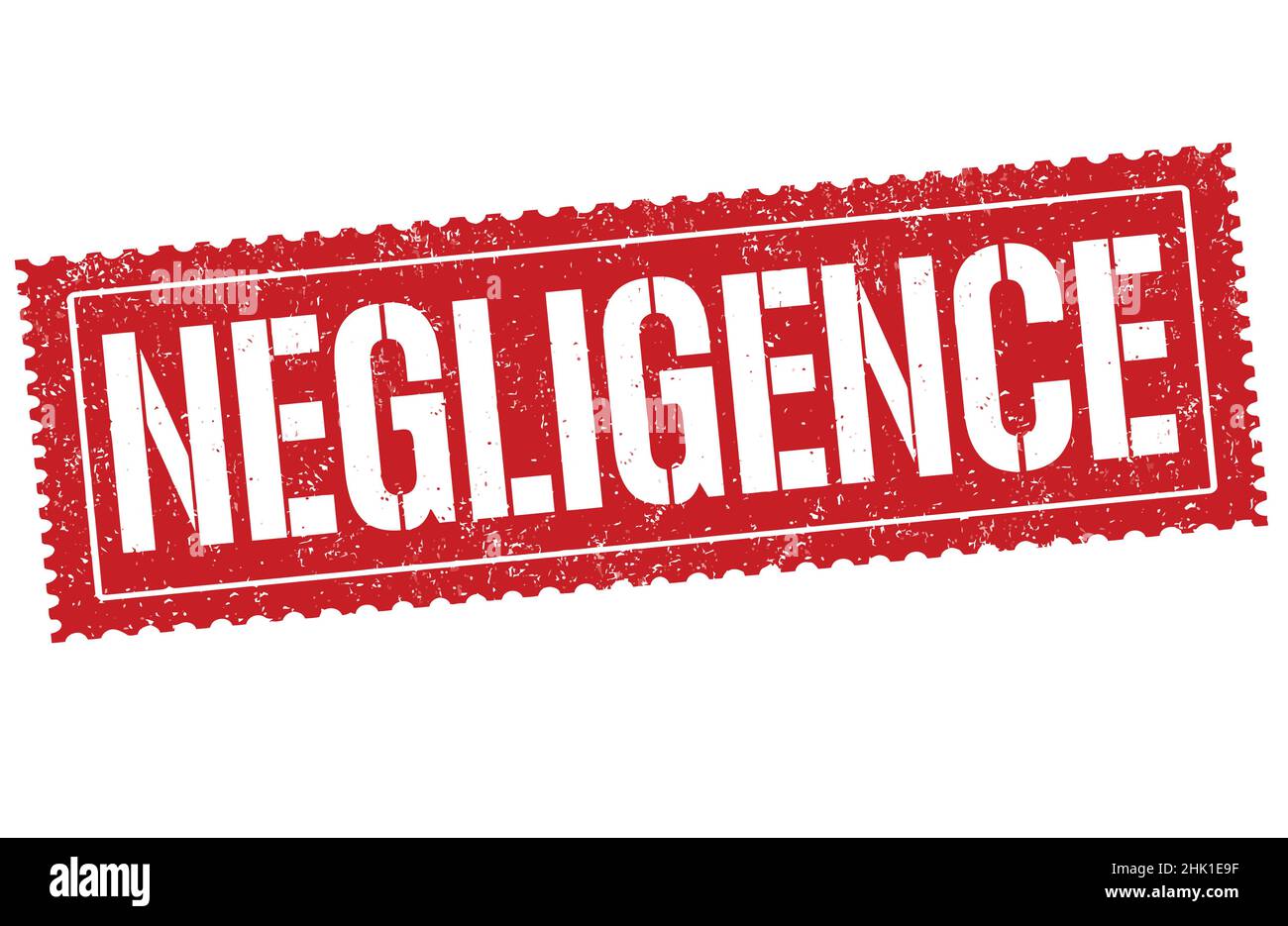 Negligence grunge rubber stamp on white background, vector illustration Stock Vector