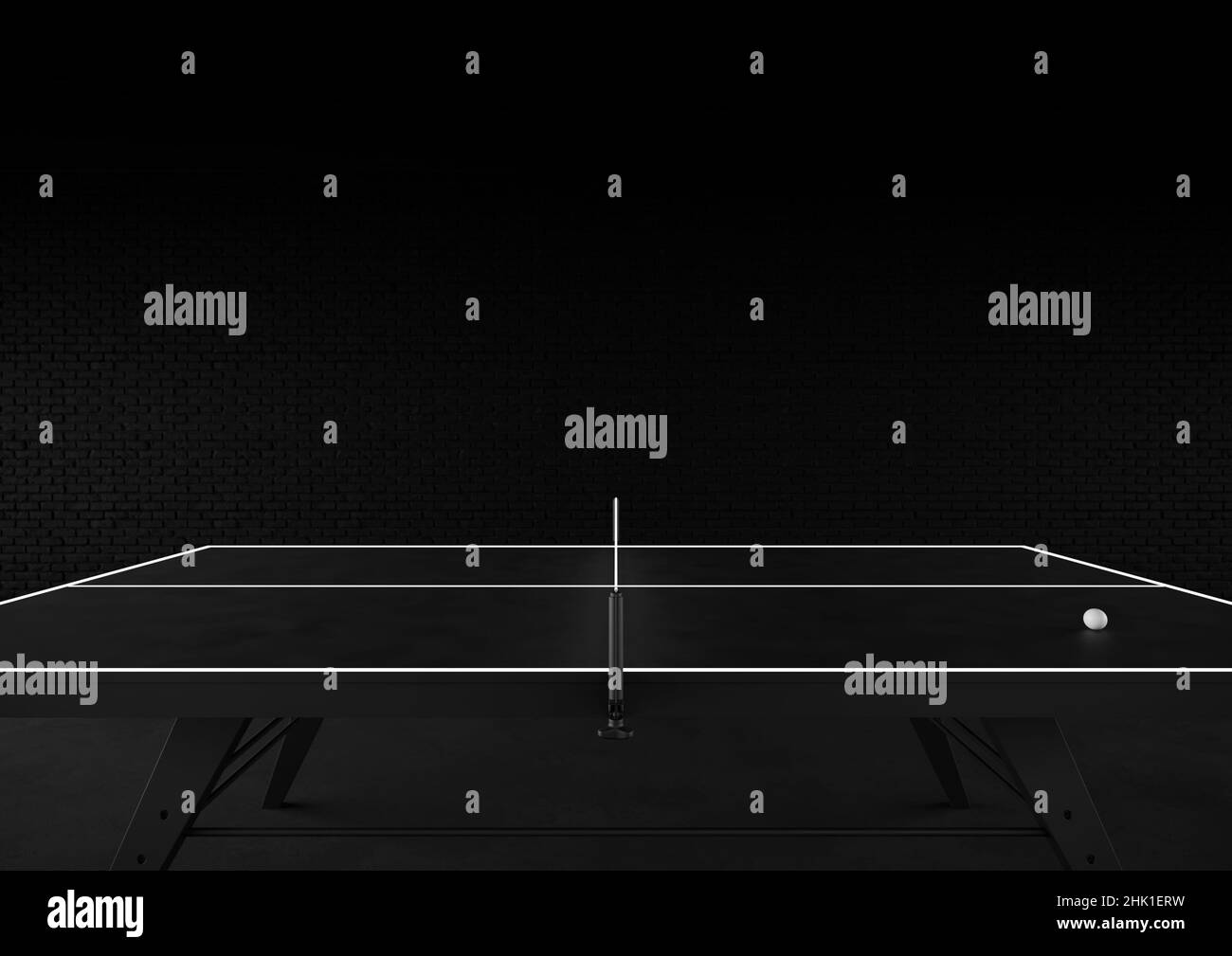 Table tennis table black and white Stock Photo Alamy