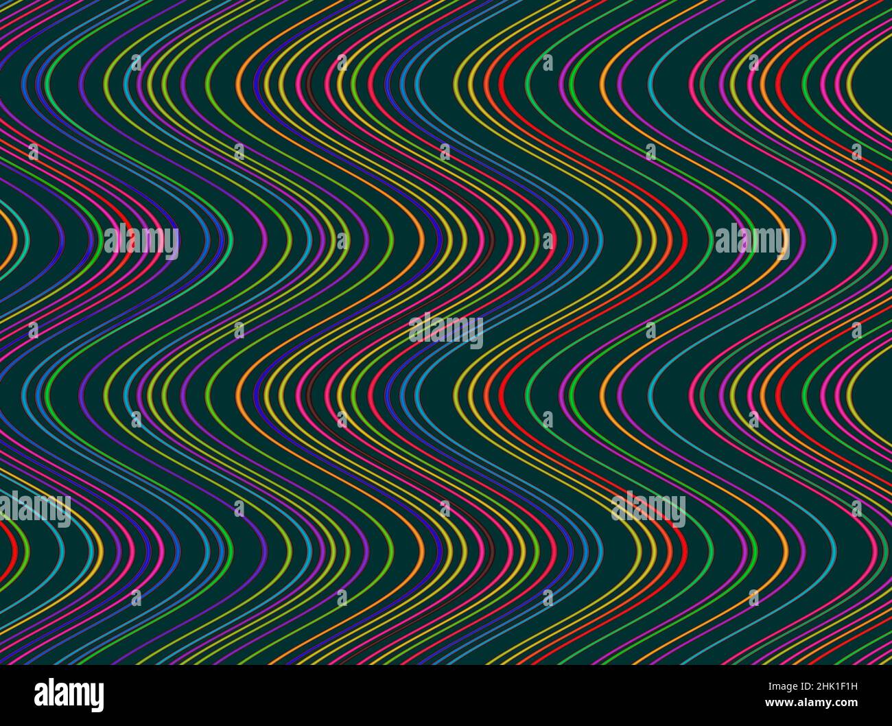 Abstract advertising, multicolored  decorative fluorescent creative wave vibrant modern background Stock Photo
