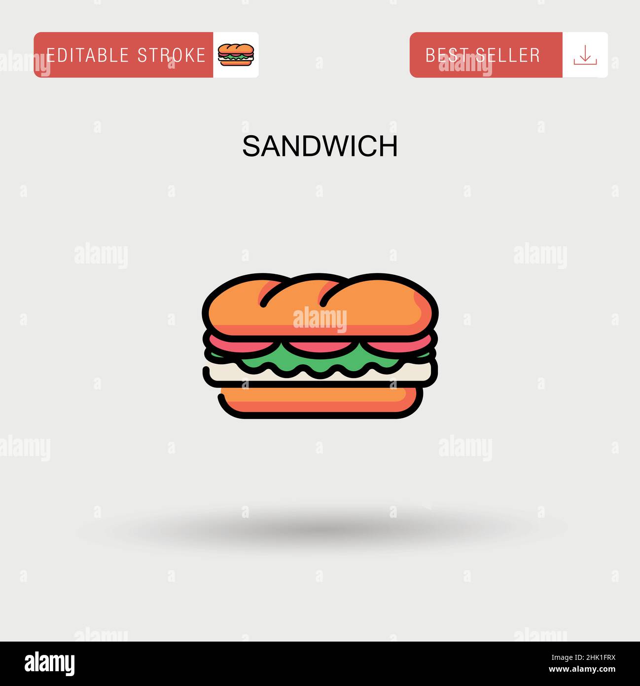 Deli sandwiches Stock Vector Images - Alamy