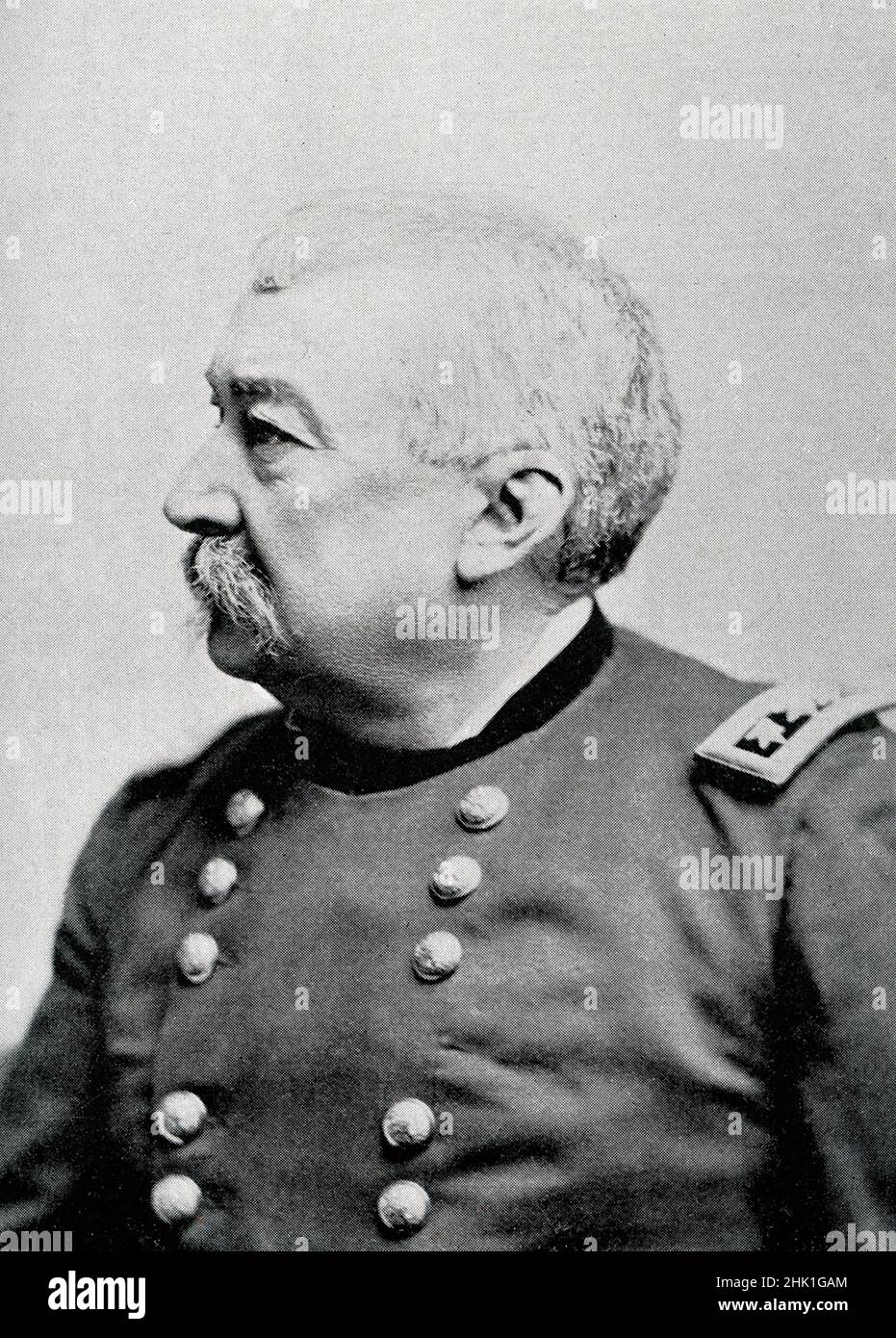 Philip Henry Sheridan, (1831-1888) was a highly successful U.S. cavalry officer whose driving military leadership in the last year of the US Civil War was instrumental in defeating the Confederate Army. He was a career United States Army officer and a Union general in the American Civil War. Stock Photo