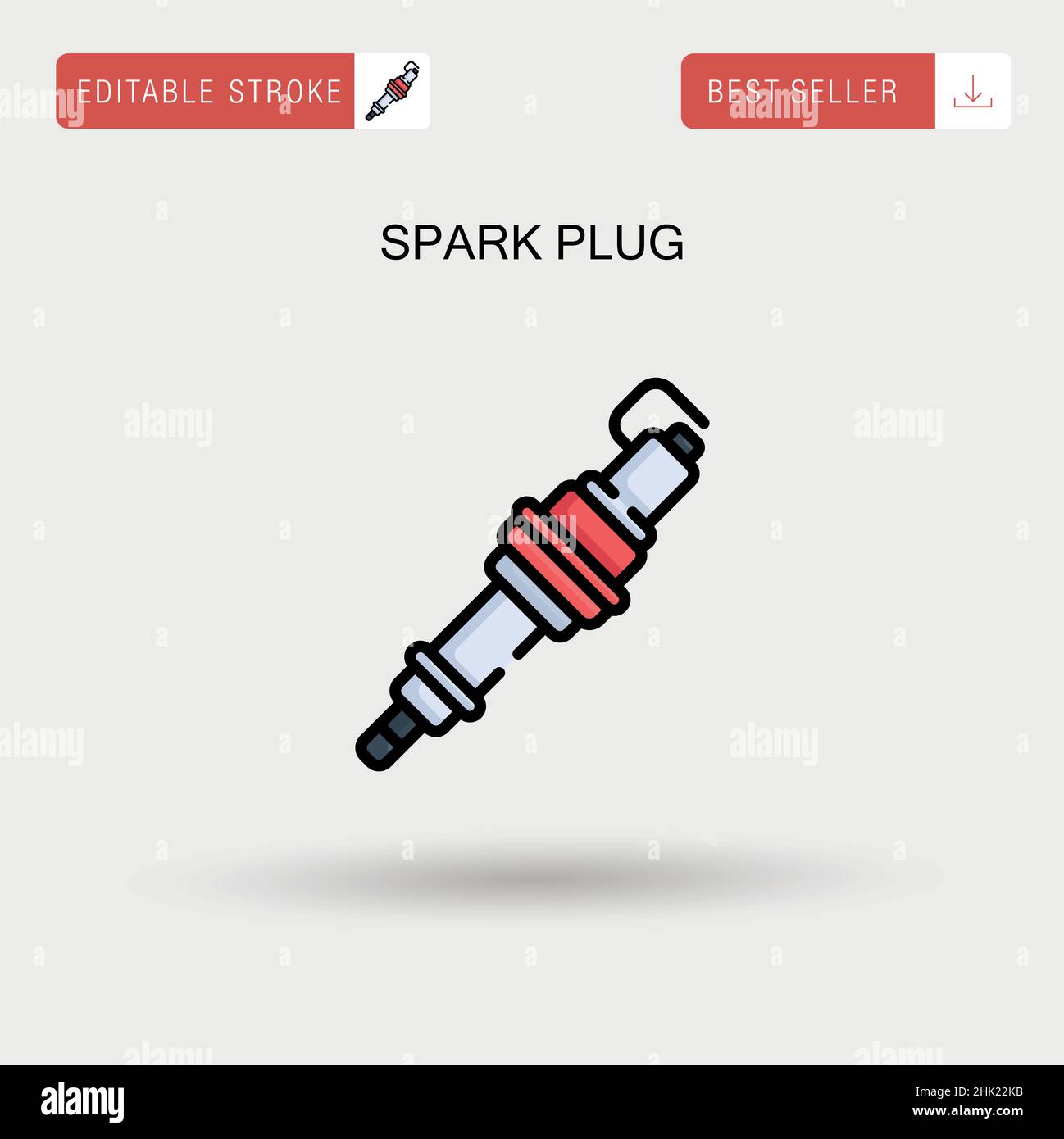 Spark plug replacement Stock Vector Images - Alamy