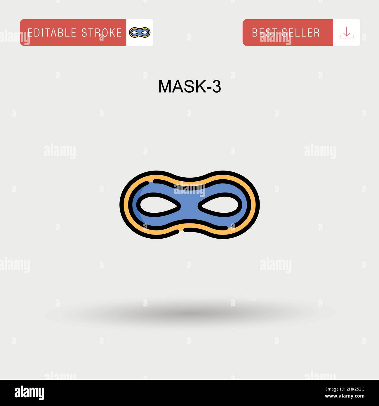 Mask-3 Simple vector icon Stock Vector Image & Art - Alamy