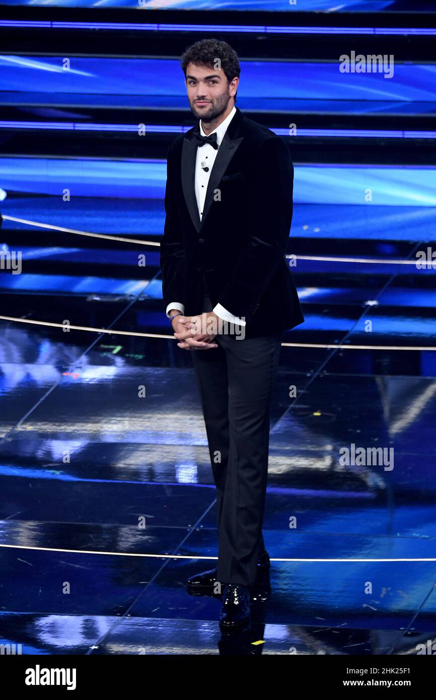 Sanremo, 72nd Italian Song Festival, First Evening. Matteo Berrettini