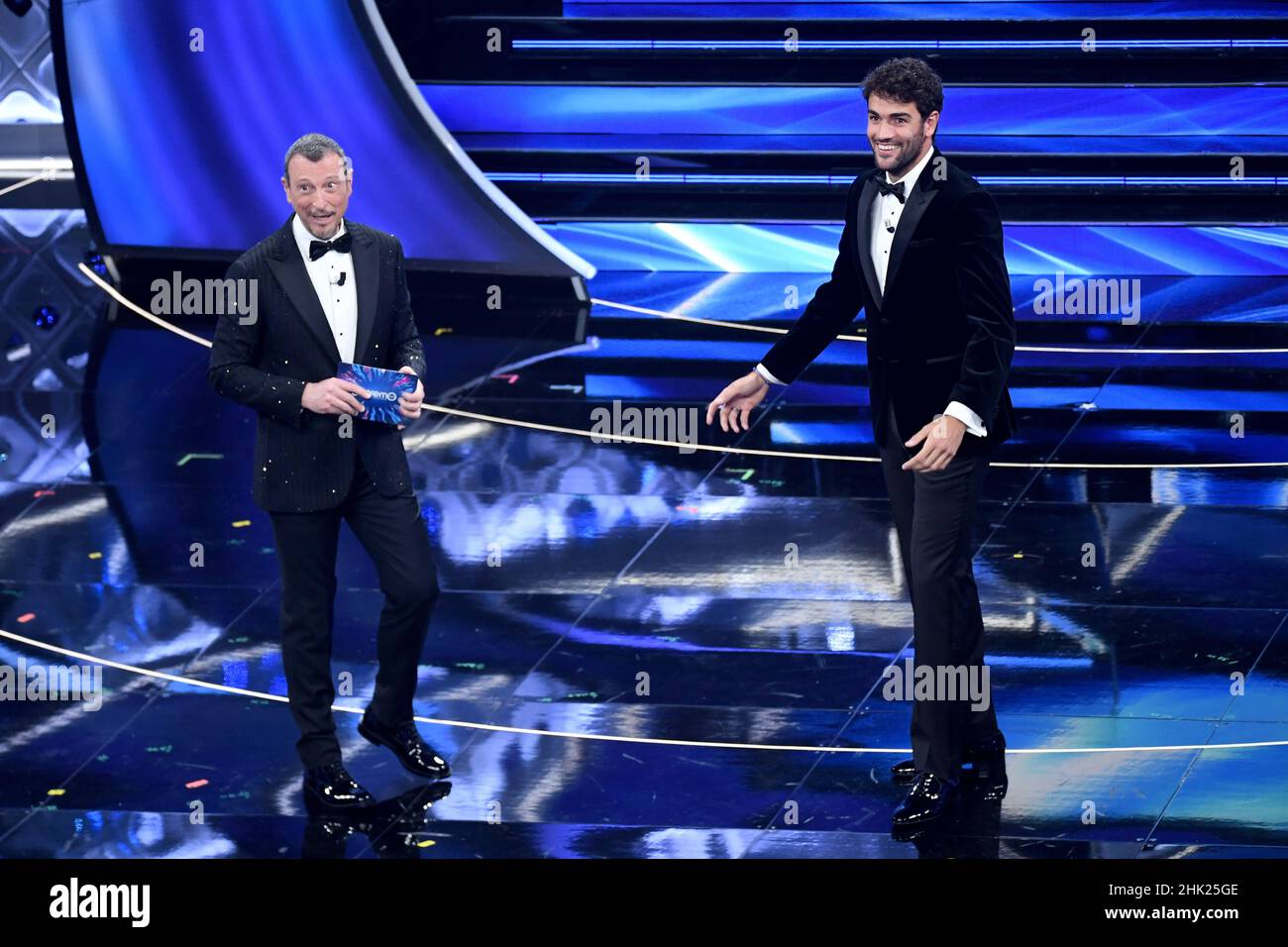 Sanremo, 72nd Italian Song Festival, First Evening. Matteo Berrettini