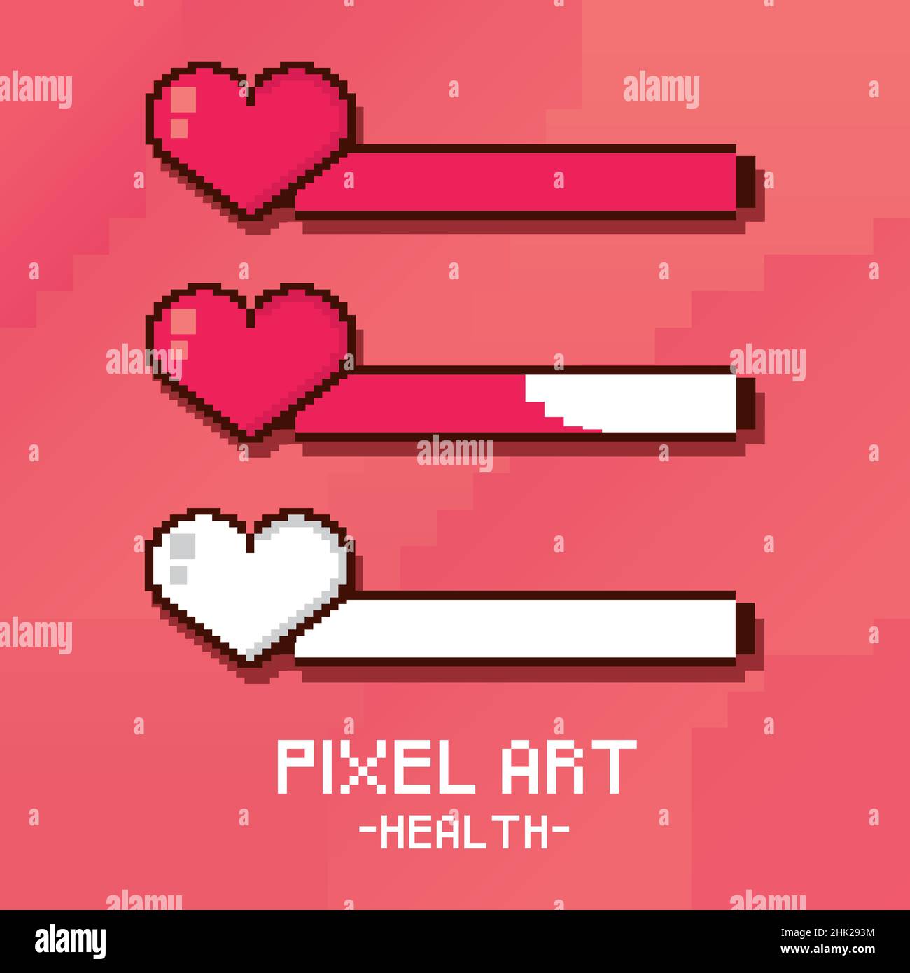 pixel art health Stock Vector Image & Art - Alamy