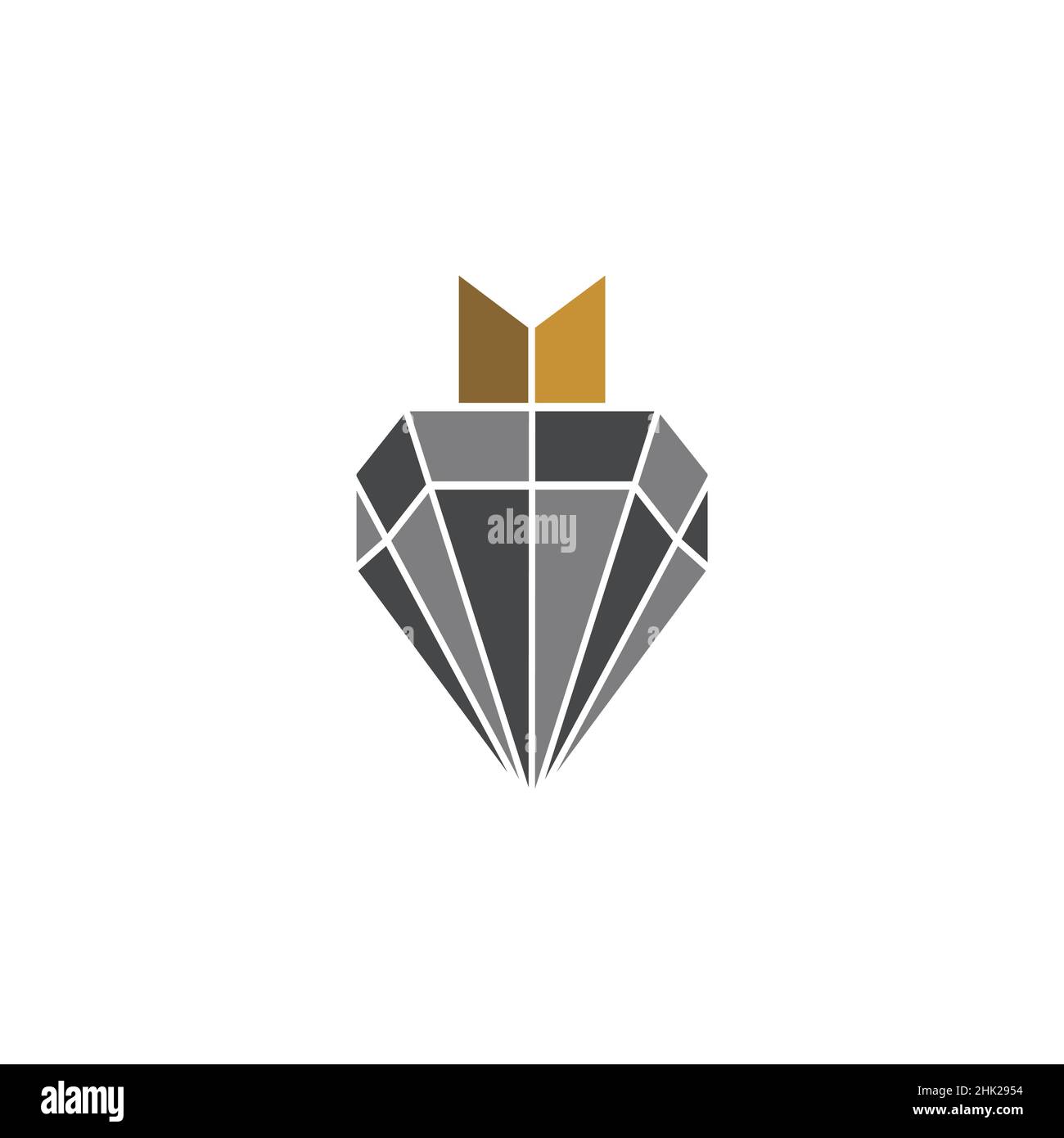 Modern and attractive diamond king logo design Stock Vector Image & Art ...