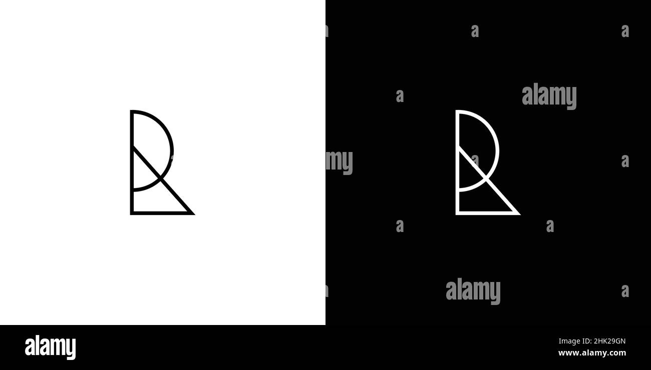 Unique Looking R unique and modern R letter initial logo design Stock Vector Image & Art ...