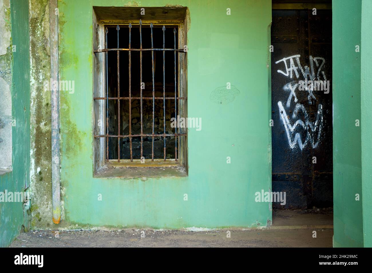 Rusted Heavy Iron Doors Stock Photo Alamy