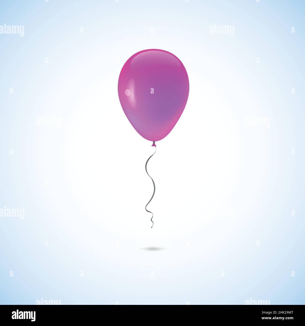 Pink balloon isolated on white background Stock Vector Image & Art - Alamy