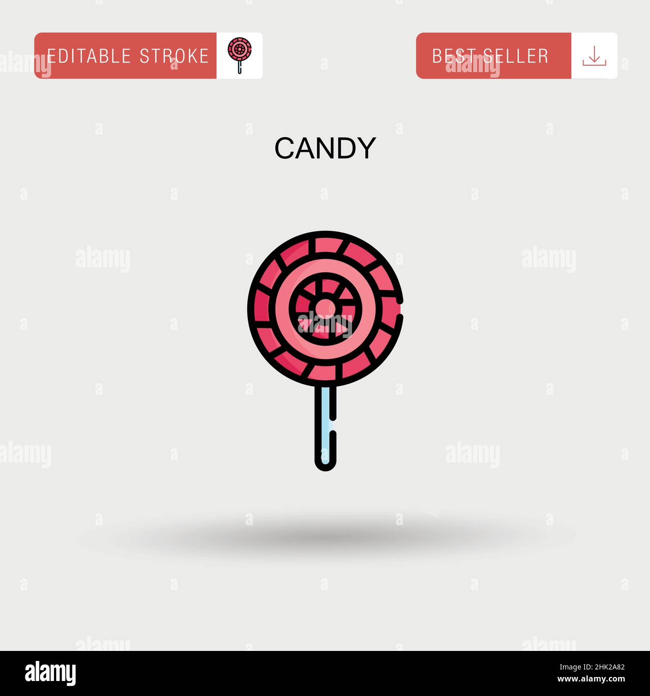 Candy Simple vector icon Stock Vector Image & Art - Alamy