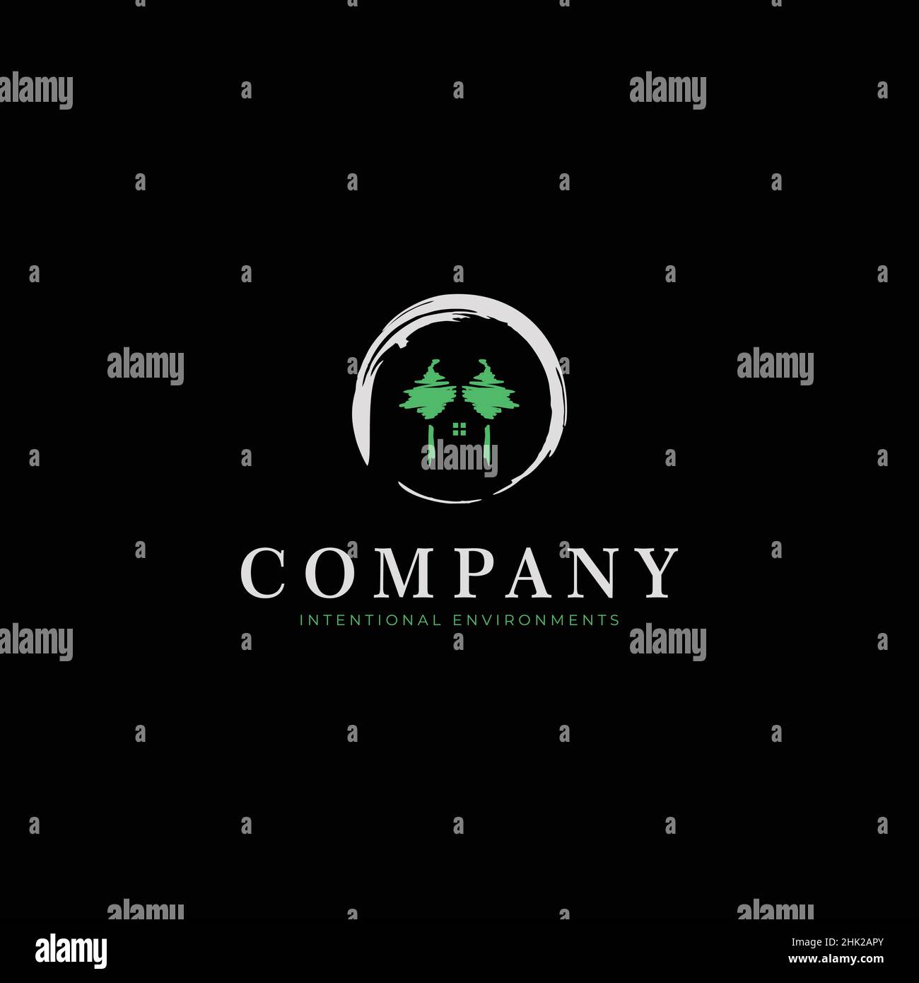 Modern and professional apartment logo Stock Vector