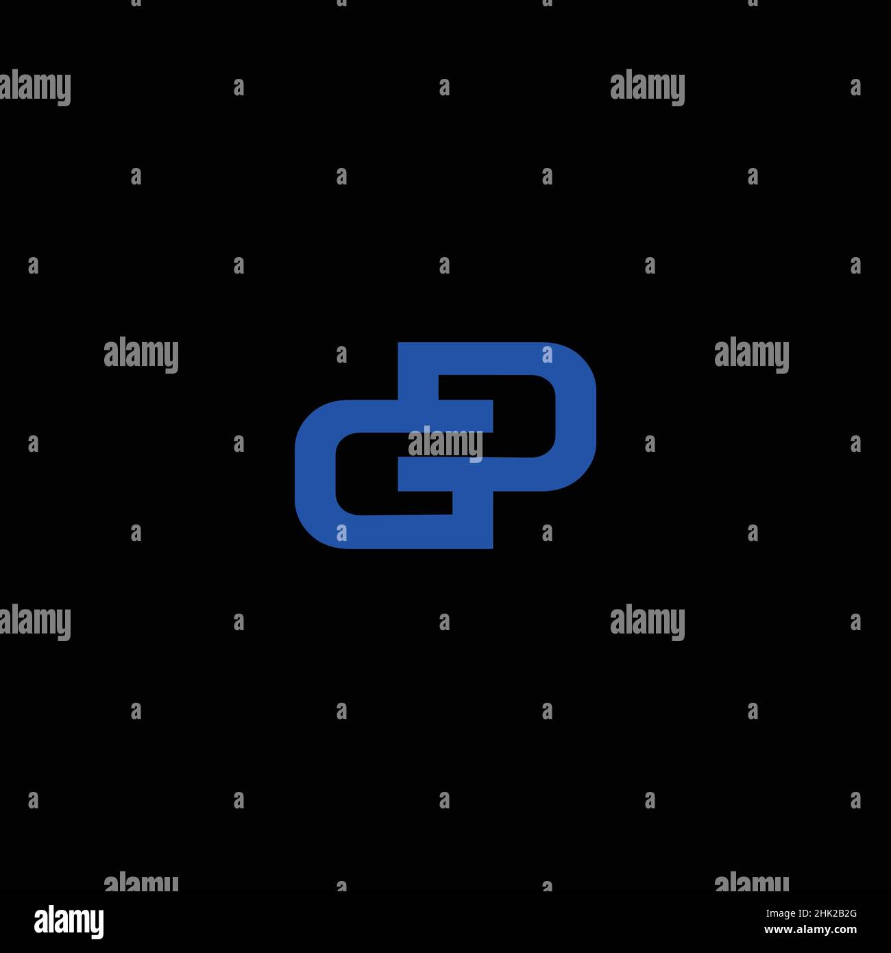 Amazing and modern initial letter GT design Stock Vector