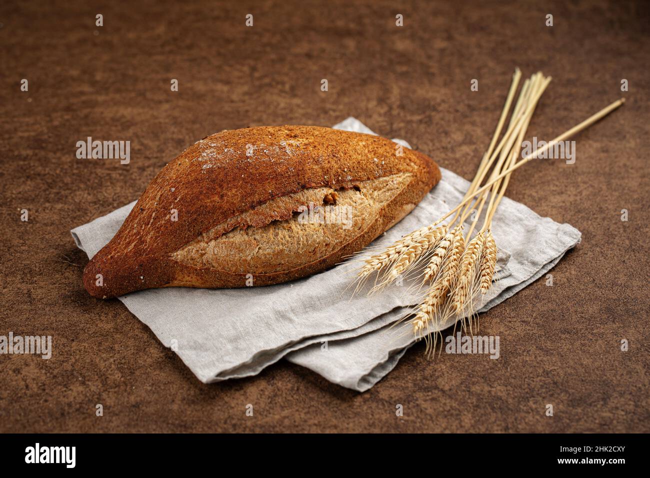 Loaf of Jerusalem artichoke wheat rye bread Stock Photo - Alamy