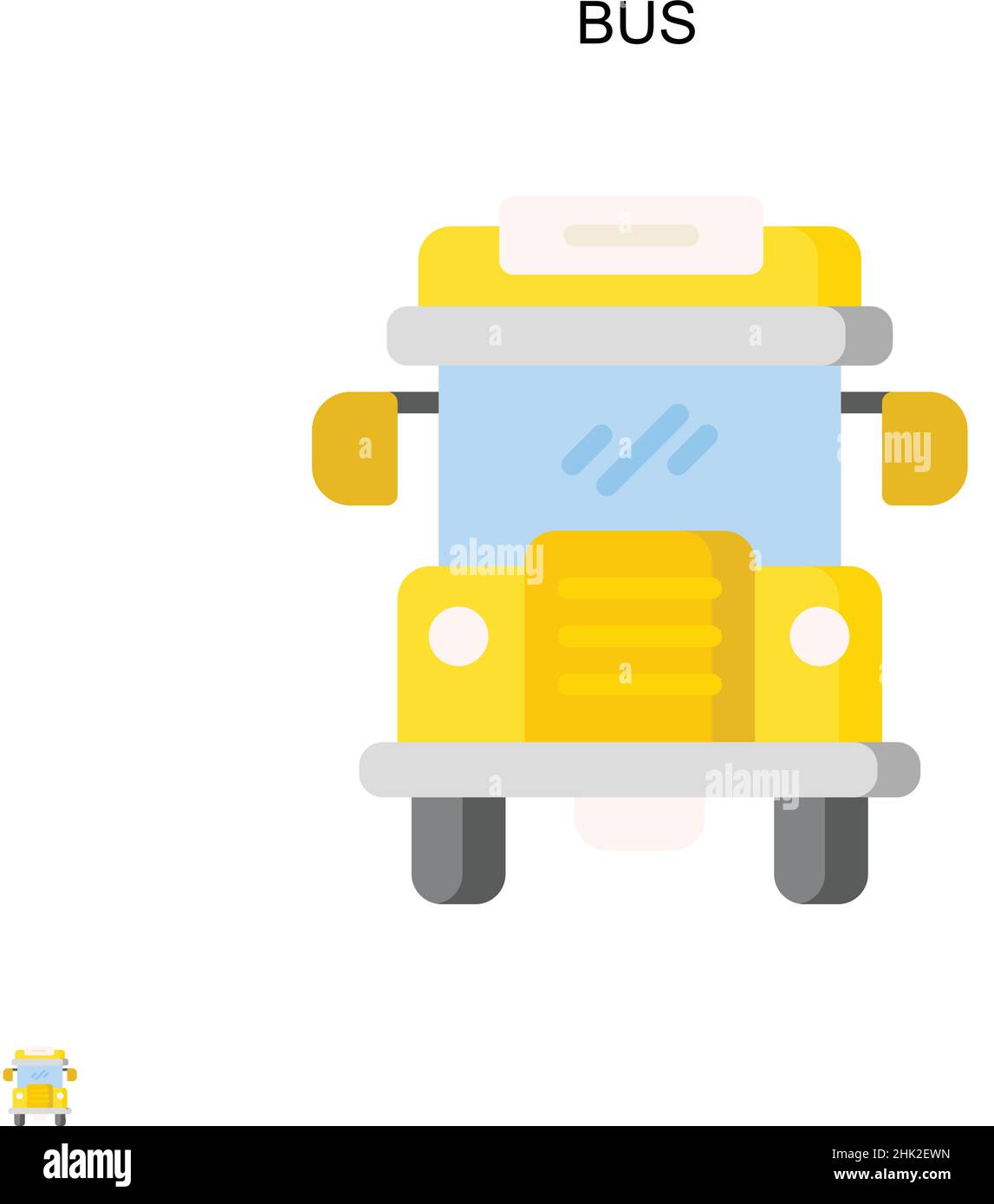 Bus Simple vector icon. Illustration symbol design template for web ...