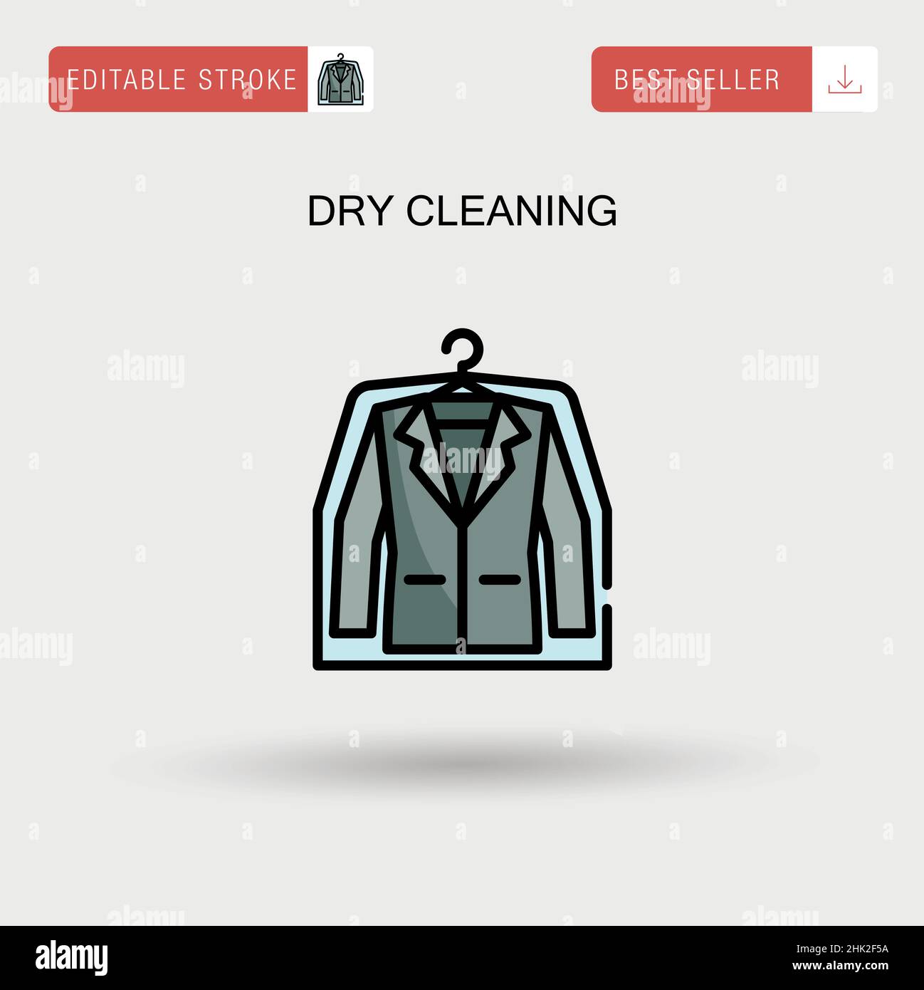 Dry cleaning Simple vector icon. Stock Vector