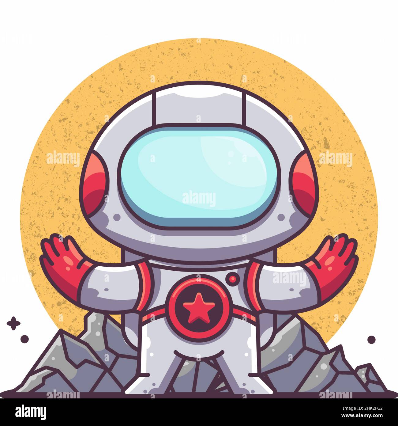 Astronaut logo icon design Stock Vector Images - Alamy