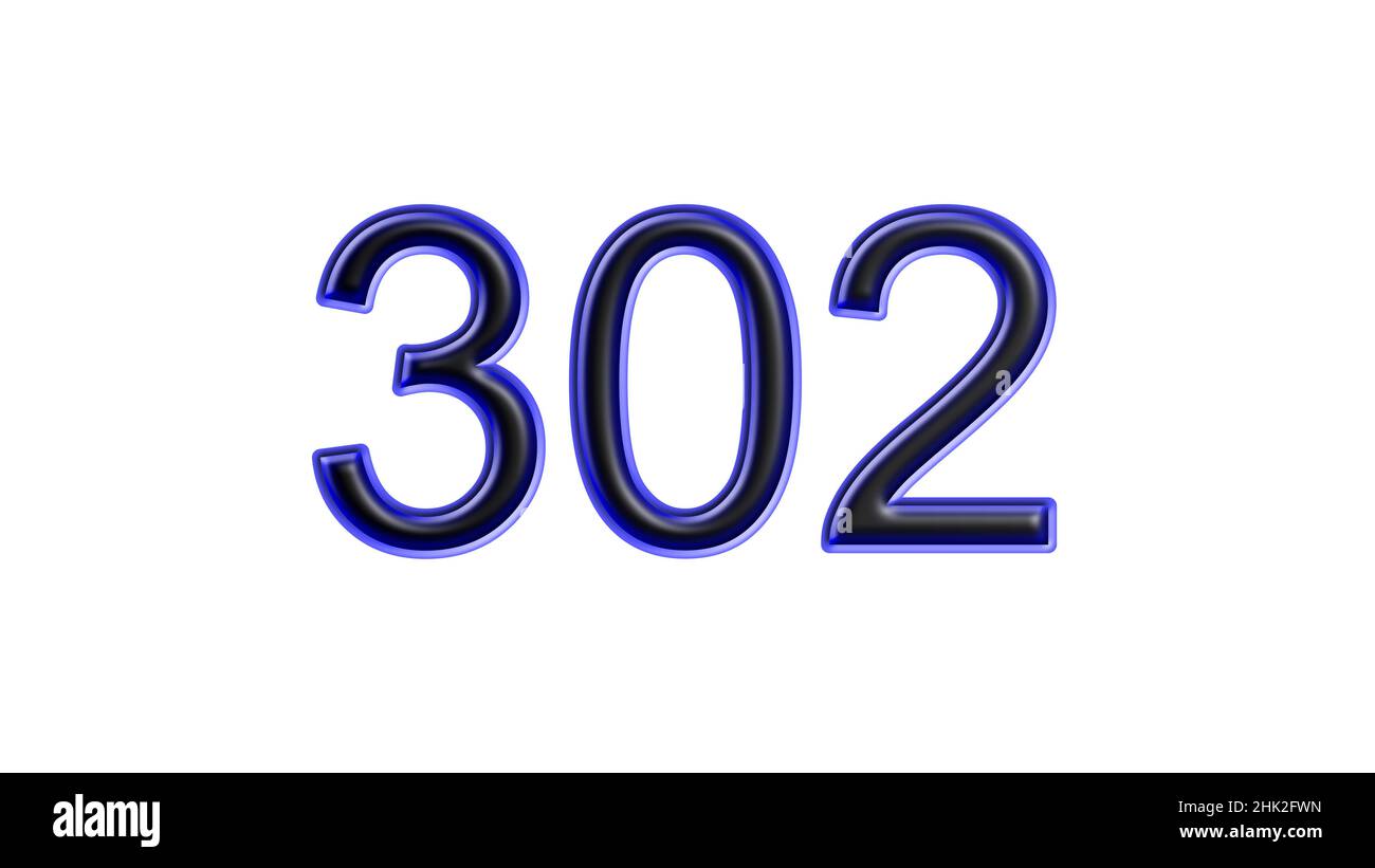 blue 302 number 3d effect white background Stock Photo Alamy blue 302 number 3d effect white background Stock Photo Alamy