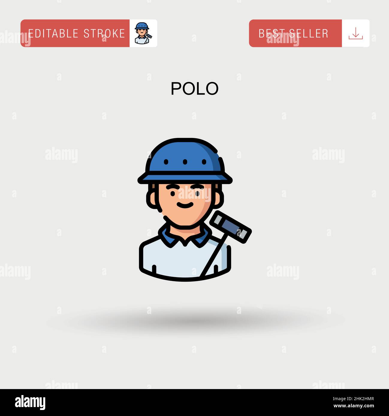 Polo Simple vector icon Stock Vector Image & Art - Alamy