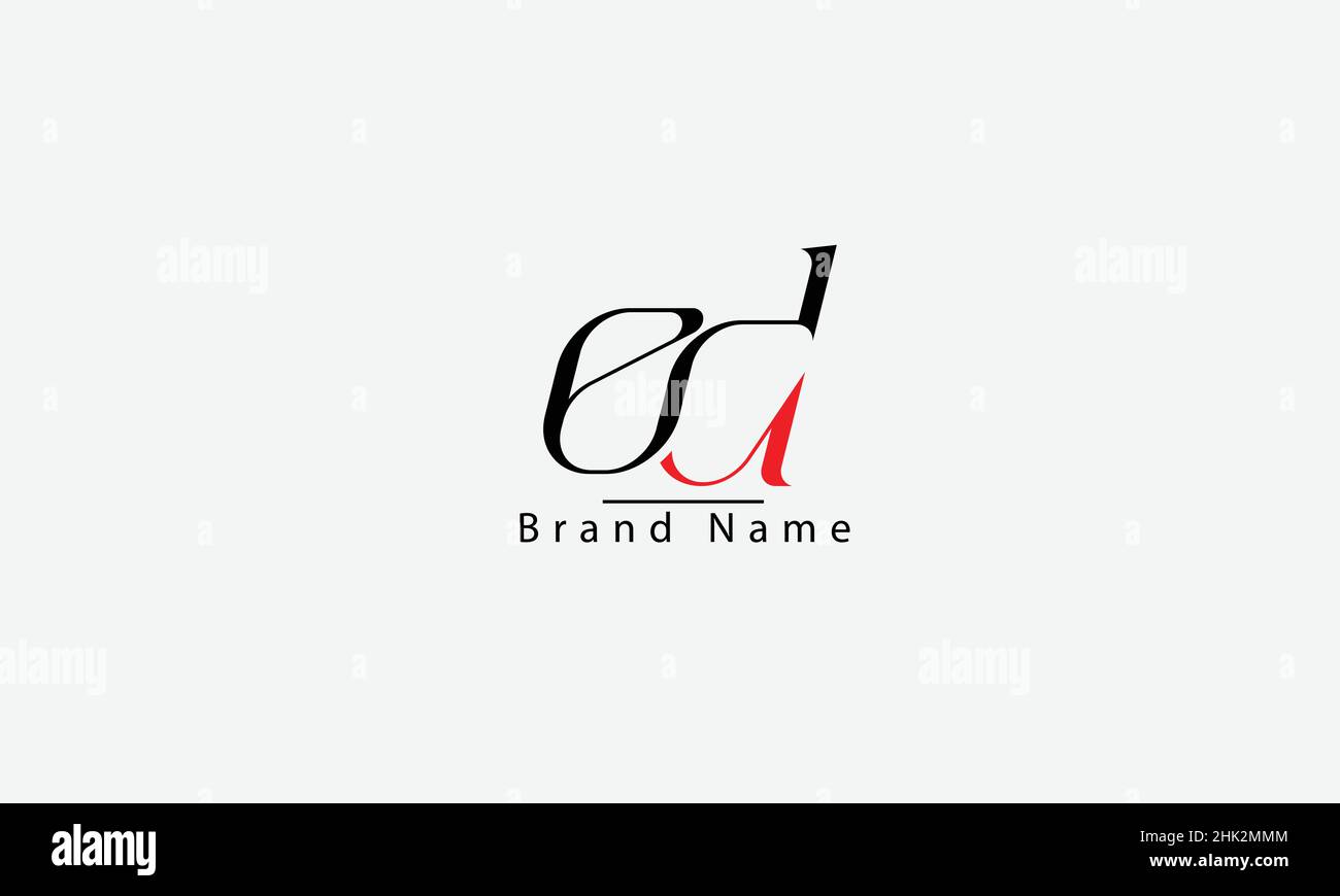 ED DE E D abstract vector logo monogram template Stock Vector