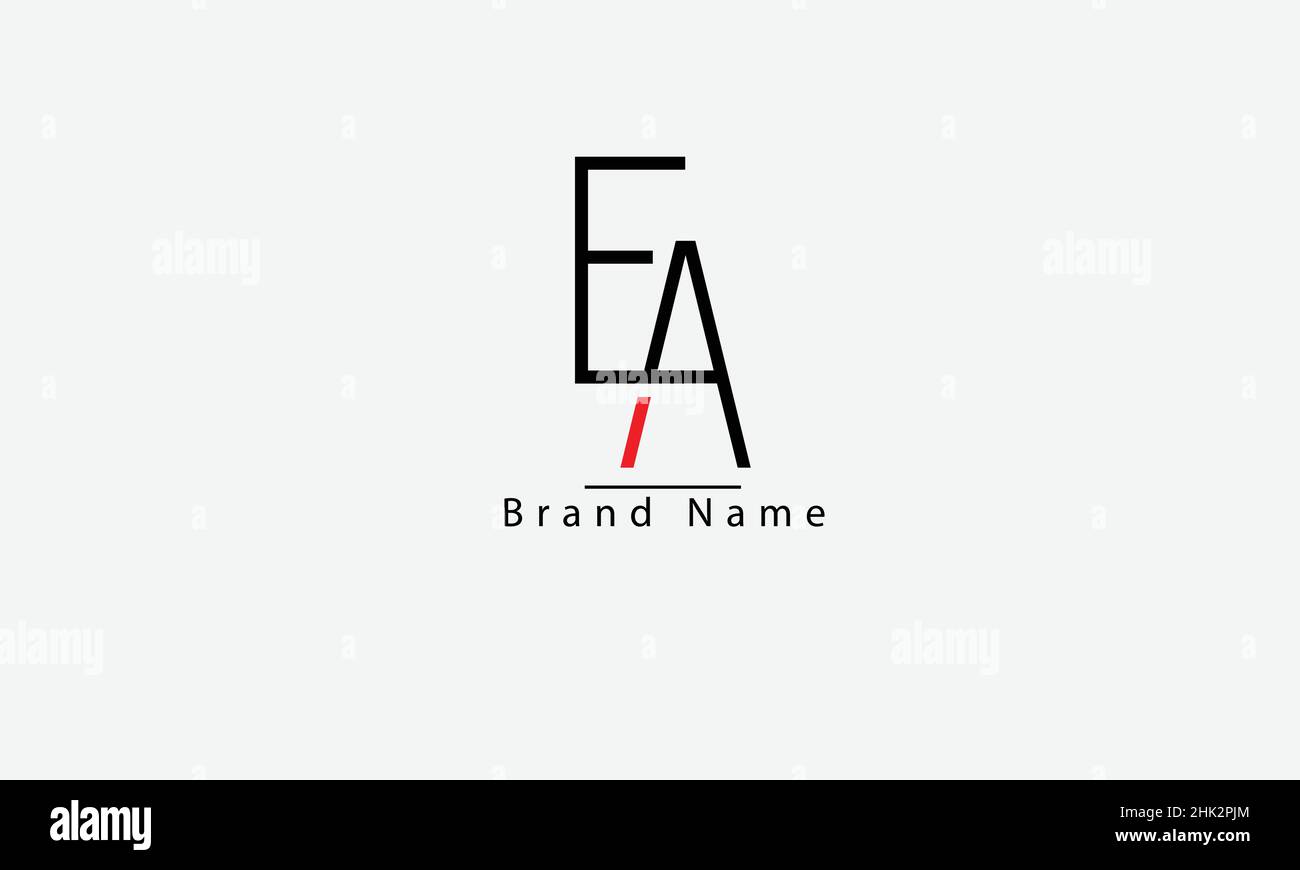EA AE E A abstract vector logo monogram template Stock Vector Image ...