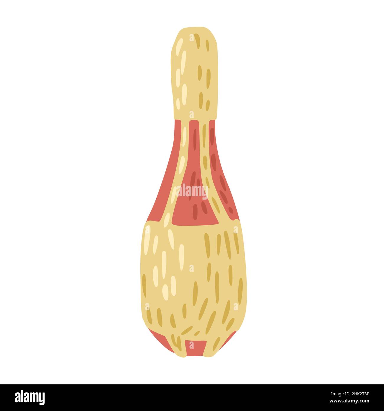 Circus juggle clubs isolated on white background. Training instrument