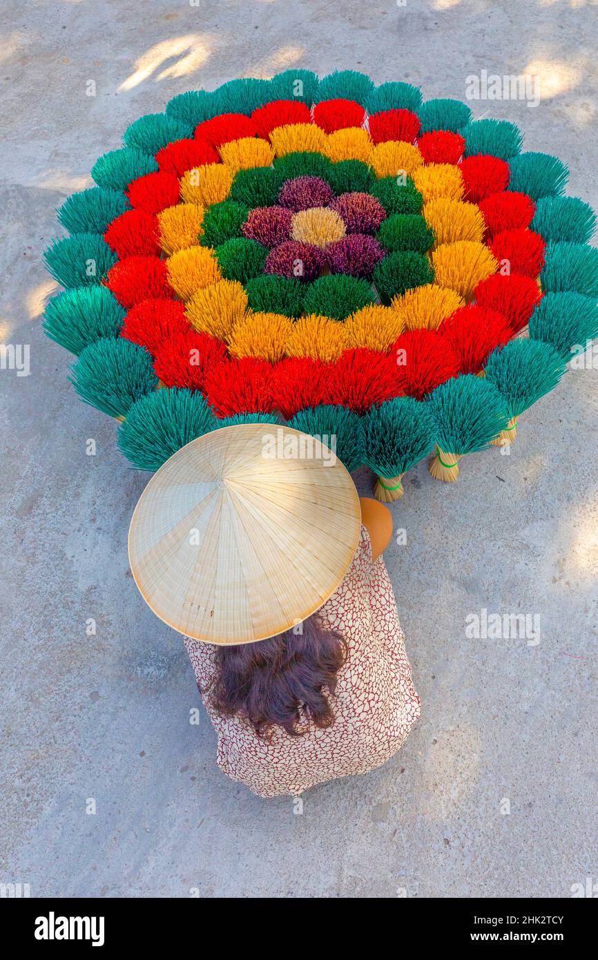 Vietnam. Colorful incense for sale Stock Photo Alamy