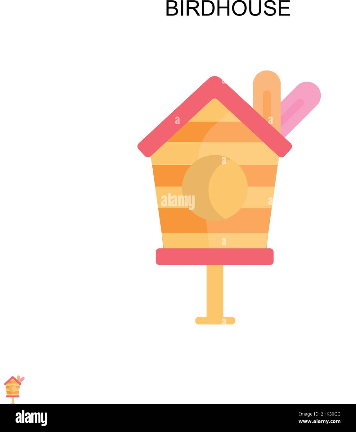 Cartoon tree with birdhouse Stock Vector Images - Alamy