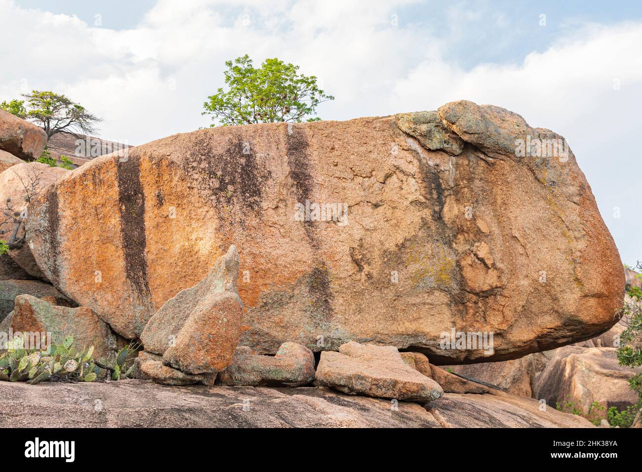 Castroville, Texas, USA. Large rocks in the Texas Hill Country. Stock Photo