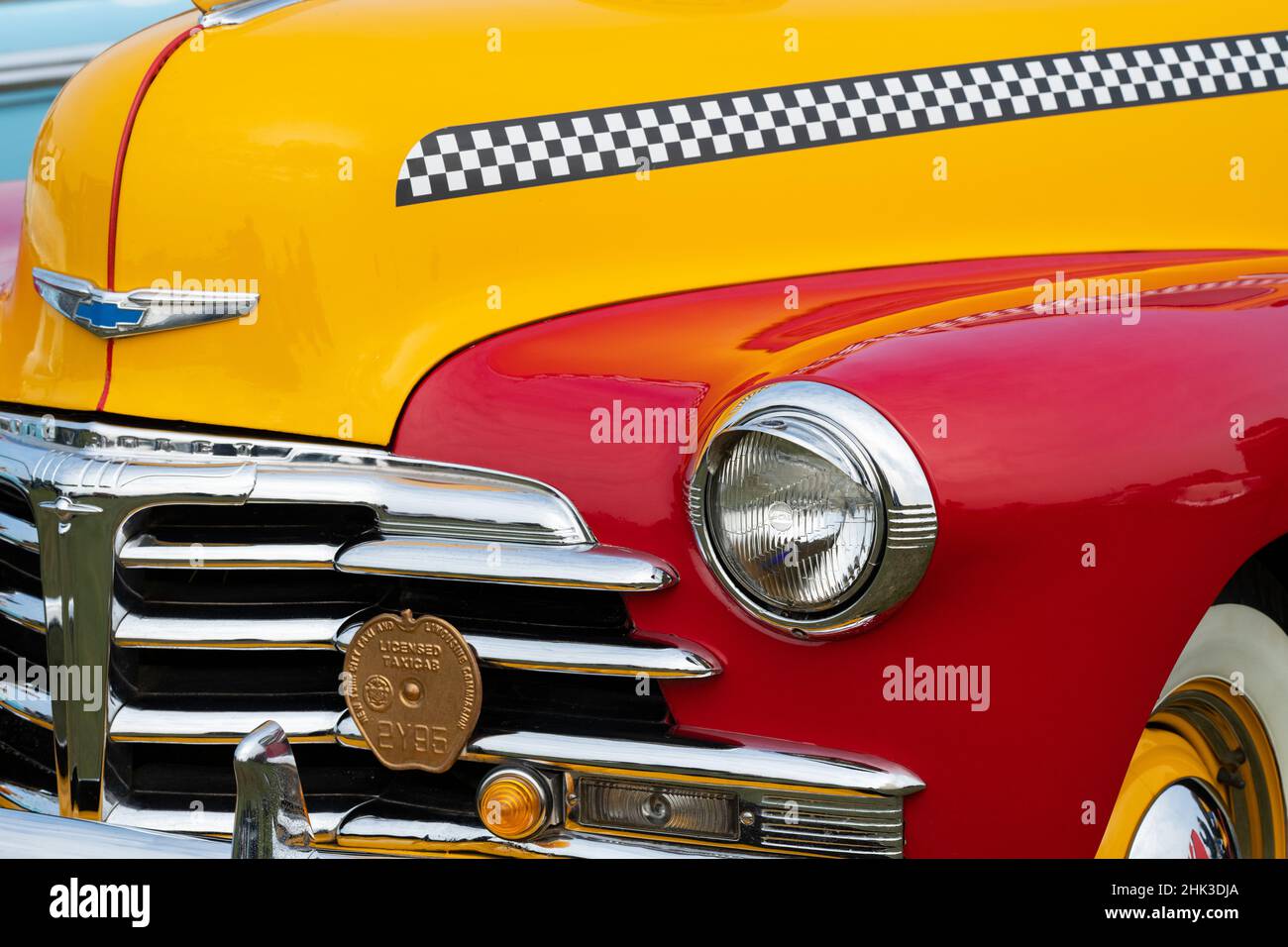 1948 Chevrolet New York Taxi Cab Abstract. UK Stock Photo