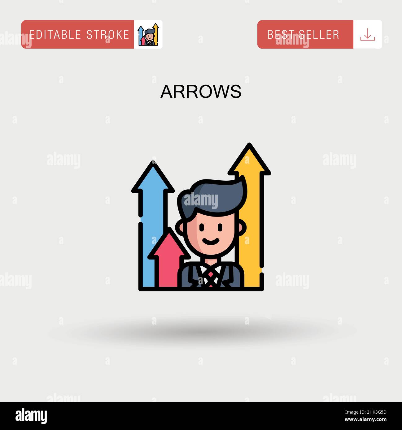 Arrows Simple vector icon Stock Vector Image & Art - Alamy
