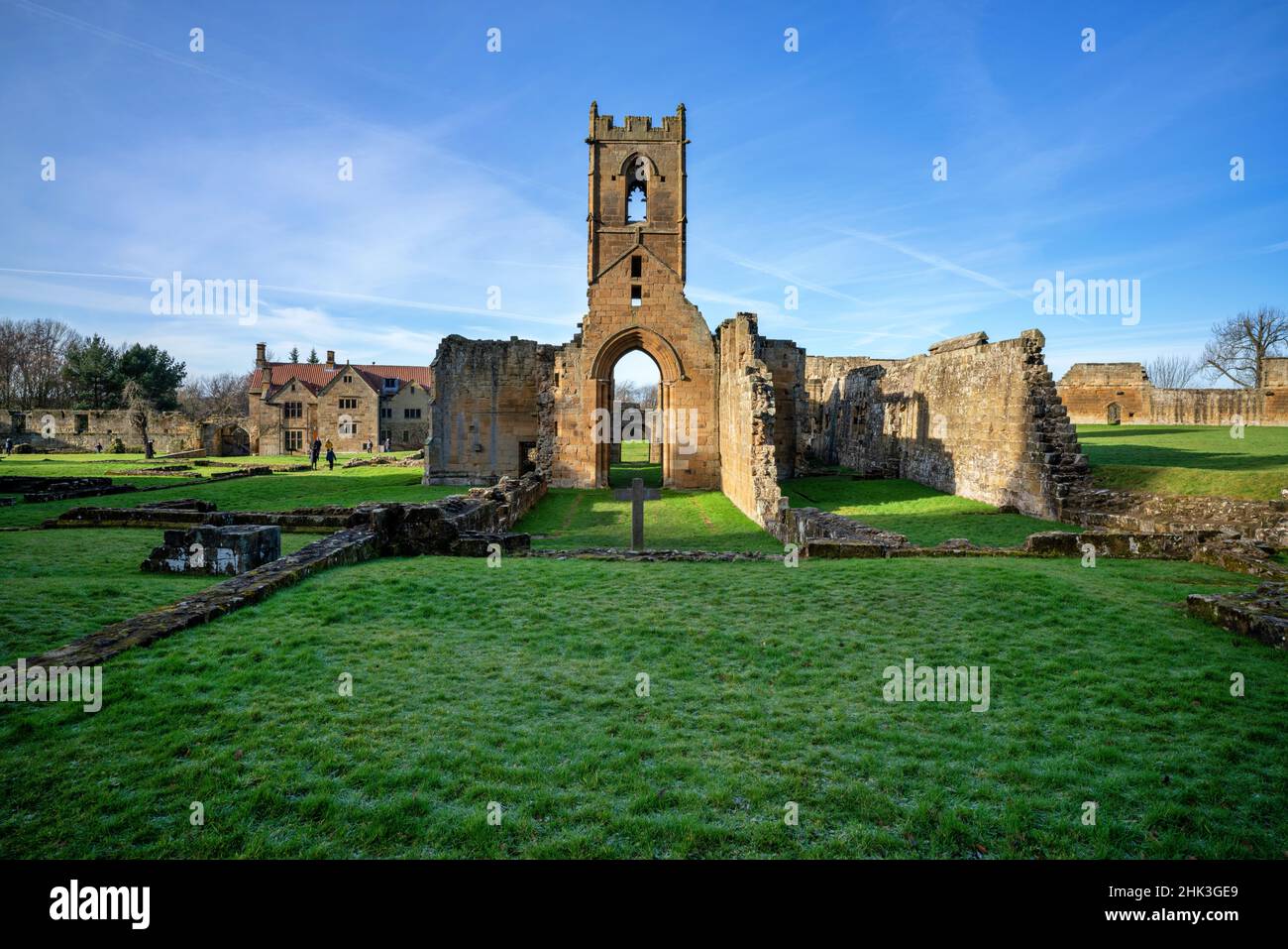 Mount Grace Priory in North Yorkshire Stock Photo