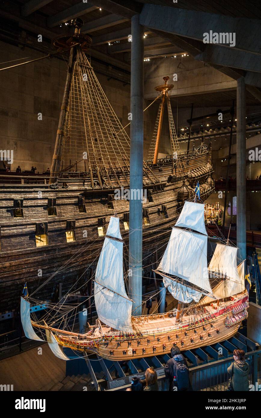 Sweden, Stockholm, Djurgarden, Vasamuseet, museum containing a 17th