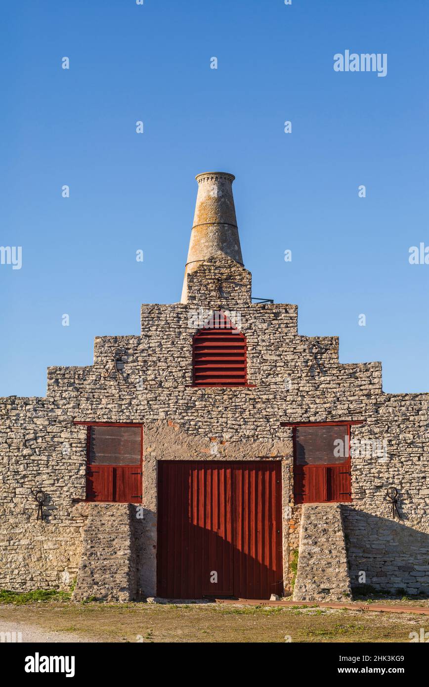 Sweden, Gotland Island, Blase, former lime factory Stock Photo Alamy