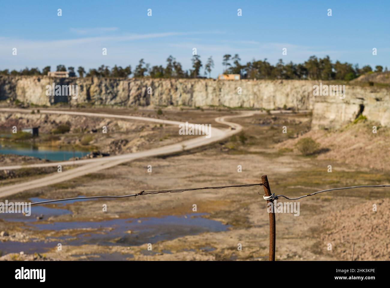 Sweden, Gotland Island, Bungenas, former chalk mine and military base