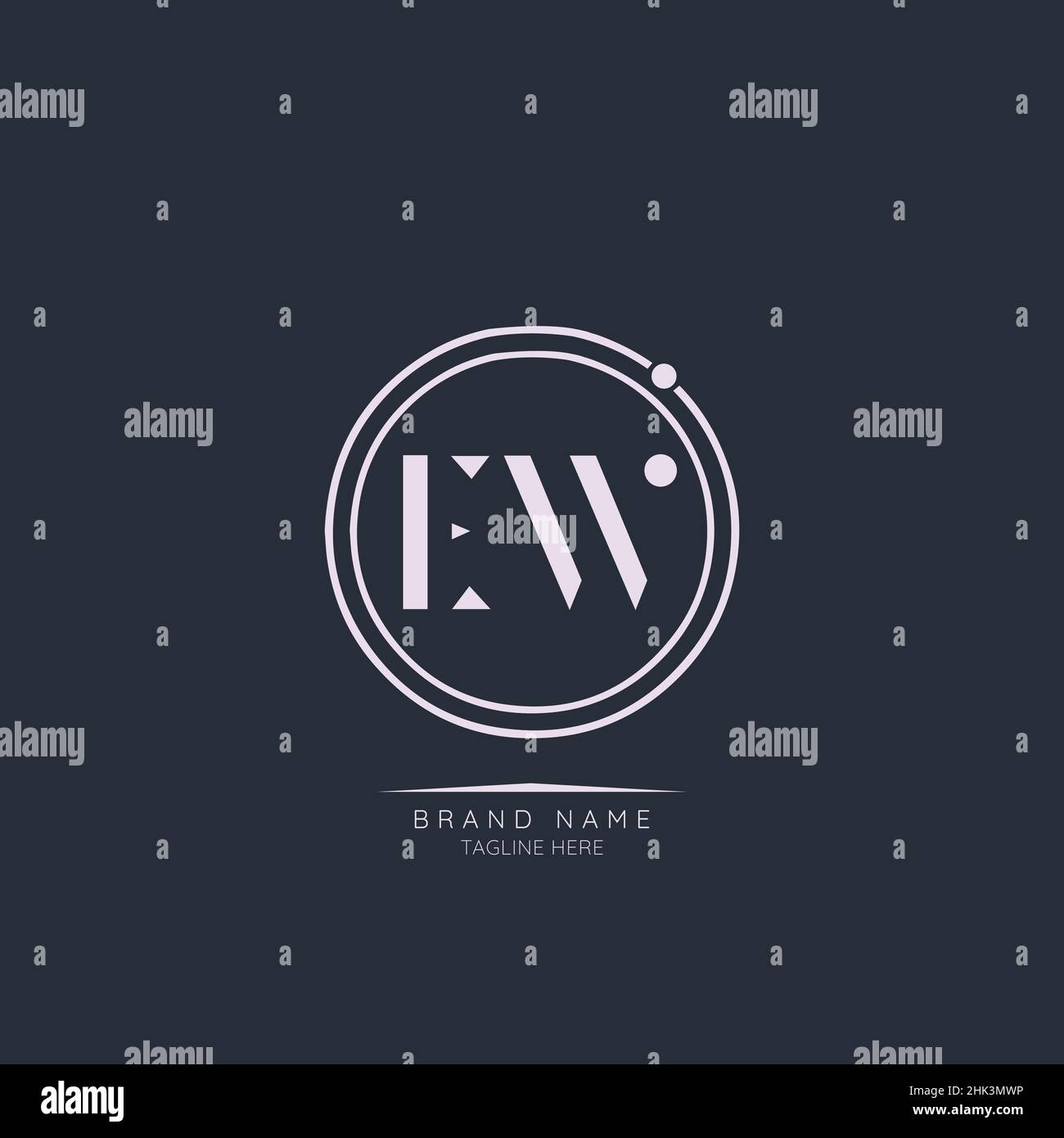 Modern Luxury EW Letter Business Logo Design Alphabet Icon Vector ...